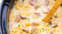 Slow Cooker Creamy Sausage and Potato Soup Recipe Slow Cooker Creamy Sausage and Potato Soup Recipe