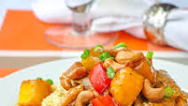Spicy Mango Orange Pork with Cashews Spicy Mango Orange Pork with Cashews