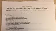 amazing instant pot creamy “baked” ziti amazing instant pot creamy “baked” ziti