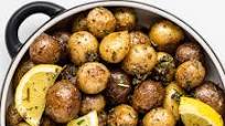 Roasted Mini Potatoes with Herbs and Garlic Roasted Mini Potatoes with Herbs and Garlic