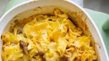 Saucy Pork and Noodle Bake Saucy Pork and Noodle Bake