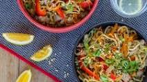 Pork and Vegetable Noodle Stir-Fry Pork and Vegetable Noodle Stir-Fry