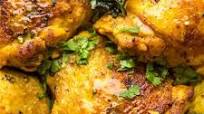 One Pan Coconut Turmeric Chicken Thighs One Pan Coconut Turmeric Chicken Thighs