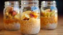 Vanilla Peach Overnight Oats Vanilla Peach Overnight Oats