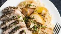 Slow Cooker Pork Chops with Apples, Onions, and Kraut Slow Cooker Pork Chops with Apples, Onions, and Kraut