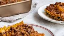 Spinach and Beef Lasagna With Ricotta Cheese Spinach and Beef Lasagna With Ricotta Cheese