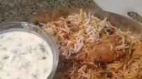 Chicken Dum Biryani with Raita Chicken Dum Biryani with Raita