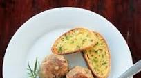 Wild Mushroom Meatballs and Garlic Bruschetta Wild Mushroom Meatballs and Garlic Bruschetta
