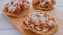 Tostadas de pollo picantes Tostadas de pollo picantes