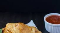Cheesy meatball calzone Cheesy meatball calzone