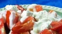 Heirloom Tomato Salad with Crumbled Goat Cheese Heirloom Tomato Salad with Crumbled Goat Cheese