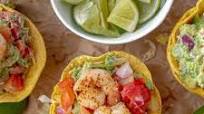 Shrimp Tostadas Shrimp Tostadas