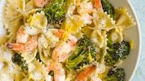 Farfalle Pasta with Shrimp, Roasted Broccoli, Lemon and Parmesan Farfalle Pasta with Shrimp, Roasted Broccoli, Lemon and Parmesan