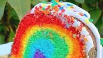 Rainbow Pound Cake {Rainbow Inside} Rainbow Pound Cake {Rainbow Inside}