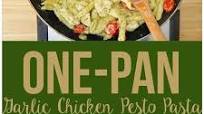 One-Pan Garlic Chicken Pesto Pasta One-Pan Garlic Chicken Pesto Pasta