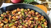 Harvest Chicken Skillet with Sweet Potatoes and Brussels Sprouts Harvest Chicken Skillet with Sweet Potatoes and Brussels Sprouts