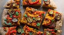 Whole Wheat Focaccia with Peppers and Eggplant Whole Wheat Focaccia with Peppers and Eggplant