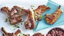 Zesty lamb chops with crushed kidney beans Zesty lamb chops with crushed kidney beans
