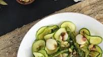 Balsamic Roasted Pearl Onions, Asparagus & Toasted Pine Nuts with Zucchini Pasta Balsamic Roasted Pearl Onions, Asparagus & Toasted Pine Nuts with Zucchini Pasta