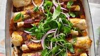 Recipe: Roasted Squash, Corn, and Black Bean Enchiladas Recipe: Roasted Squash, Corn, and Black Bean Enchiladas