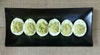 Deviled Eggs a la Chickweed Hummus Deviled Eggs a la Chickweed Hummus