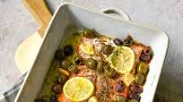 Easy Baked Olive and Sumac Salmon Easy Baked Olive and Sumac Salmon