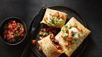 Beef, bean and sweet potato chimichangas Beef, bean and sweet potato chimichangas