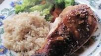 Extra healthy roast chicken recipe with brown rice and boiled vegetables Extra healthy roast chicken recipe with brown rice and boiled vegetables