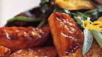 Roasted Sweet Potatoes with Honey Glaze Roasted Sweet Potatoes with Honey Glaze