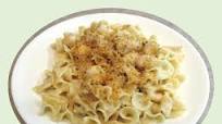 Parmesan Baked Scallops over Egg Noodles Parmesan Baked Scallops over Egg Noodles