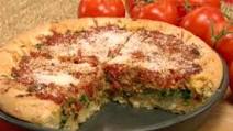 Deep-Dish Pizza with Italian Sausage and Broccoli Rabe Deep-Dish Pizza with Italian Sausage and Broccoli Rabe