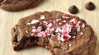 Chewy Double Chocolate Peppermint Cookies Chewy Double Chocolate Peppermint Cookies