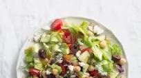 Greek chopped salad with feta and olives Greek chopped salad with feta and olives