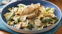 Saucy Chicken Thighs with Mushrooms and Pea Pods Saucy Chicken Thighs with Mushrooms and Pea Pods