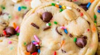 Cake Batter Chocolate Chip Cookies Cake Batter Chocolate Chip Cookies