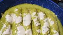 Enchiladas suizas de papa (sin horno) Enchiladas suizas de papa (sin horno)