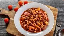 Chorizo, Pork Belly and Chickpea Casserole Chorizo, Pork Belly and Chickpea Casserole