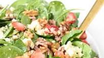 Keto Strawberry Spinach Salad with Hot Bacon Dressing Keto Strawberry Spinach Salad with Hot Bacon Dressing