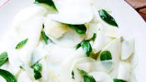 Shaved Kohlrabi Salad with Basil and Parmesan Shaved Kohlrabi Salad with Basil and Parmesan
