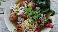 Chicken Bakso with Pickled Shallots Chicken Bakso with Pickled Shallots
