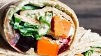 Autumn Harvest Vegetable Wraps w/ Chimichurri Hummus Autumn Harvest Vegetable Wraps w/ Chimichurri Hummus
