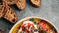 Rustic Bruschetta with Marinated Tomatoes and Burrata Rustic Bruschetta with Marinated Tomatoes and Burrata