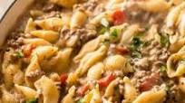 Creamy Beef and Shells Recipe Creamy Beef and Shells Recipe
