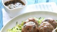 Asian Turkey Meatballs with Lime Sesame Dipping Sauce Asian Turkey Meatballs with Lime Sesame Dipping Sauce