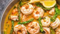 Lemon Garlic Shrimp and Asparagus Lemon Garlic Shrimp and Asparagus