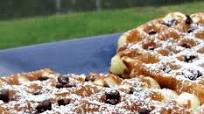 Sour Cream- Blueberry Waffles Sour Cream- Blueberry Waffles