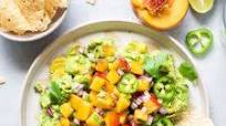 Jalapeno Peach Guacamole {paleo + vegan + whole30} Jalapeno Peach Guacamole {paleo + vegan + whole30}