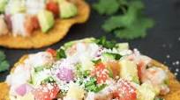 Shrimp ceviche tostadas Shrimp ceviche tostadas