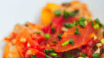 Stuffed Tofu in Tomato Sauce Stuffed Tofu in Tomato Sauce