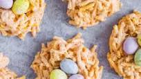 Butterscotch Bird's Nest Cookies with Chow Mein Noodles Butterscotch Bird's Nest Cookies with Chow Mein Noodles